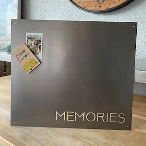 Memorie, cartello magnetico in acciaio, decorazione per la casa industriale