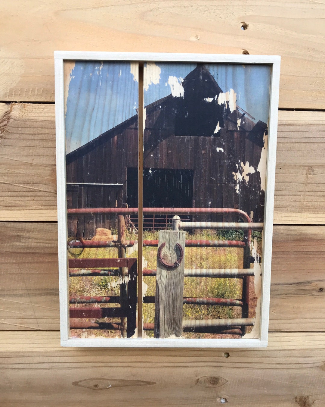 Old Barn Wall Hanging Wood Art Rustic Barn Print Etsy UK