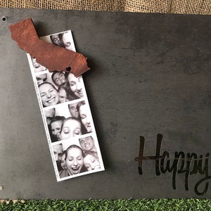 Happy - Steel Magnet Board 10&quot; x 8&quot; for Home Wall Décor