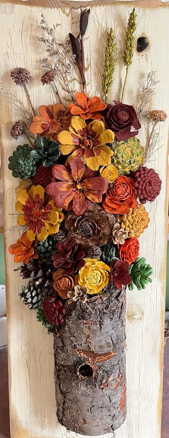 Harvest Whimsy: Rustic Pine Cone Wall Art