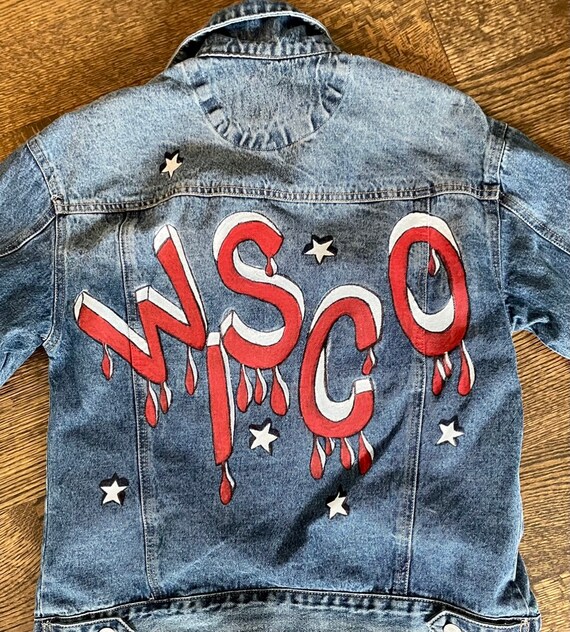 Etsy custom store denim jacket