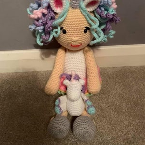 Doll with unicorn