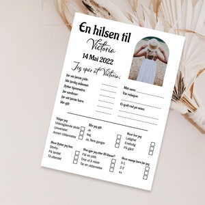 En hilsen til konfirmanden, Konfirmation prints, Spådom til Konfirmant Gutt eller jente, Rediger teksten så den passer til din konfirmand!