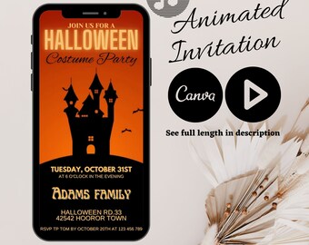 CostumesParty: Join the Spooktacular Fun with Our Video Halloween Party Invitation!