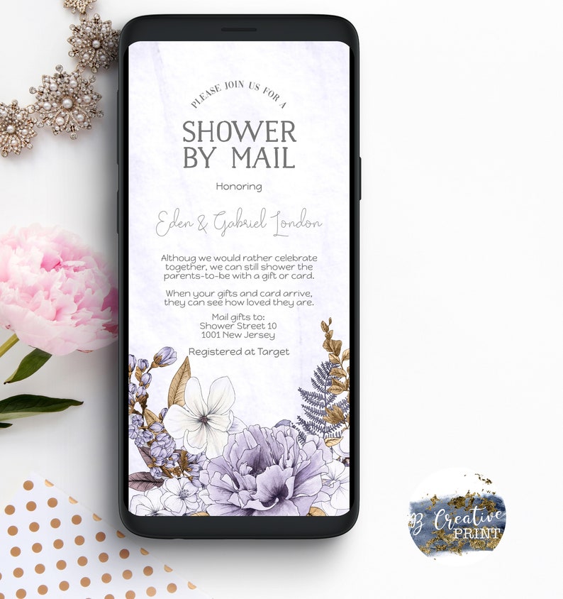 Evite Baby Shower by Mail Invitation Gender Neutral Baby Etsy