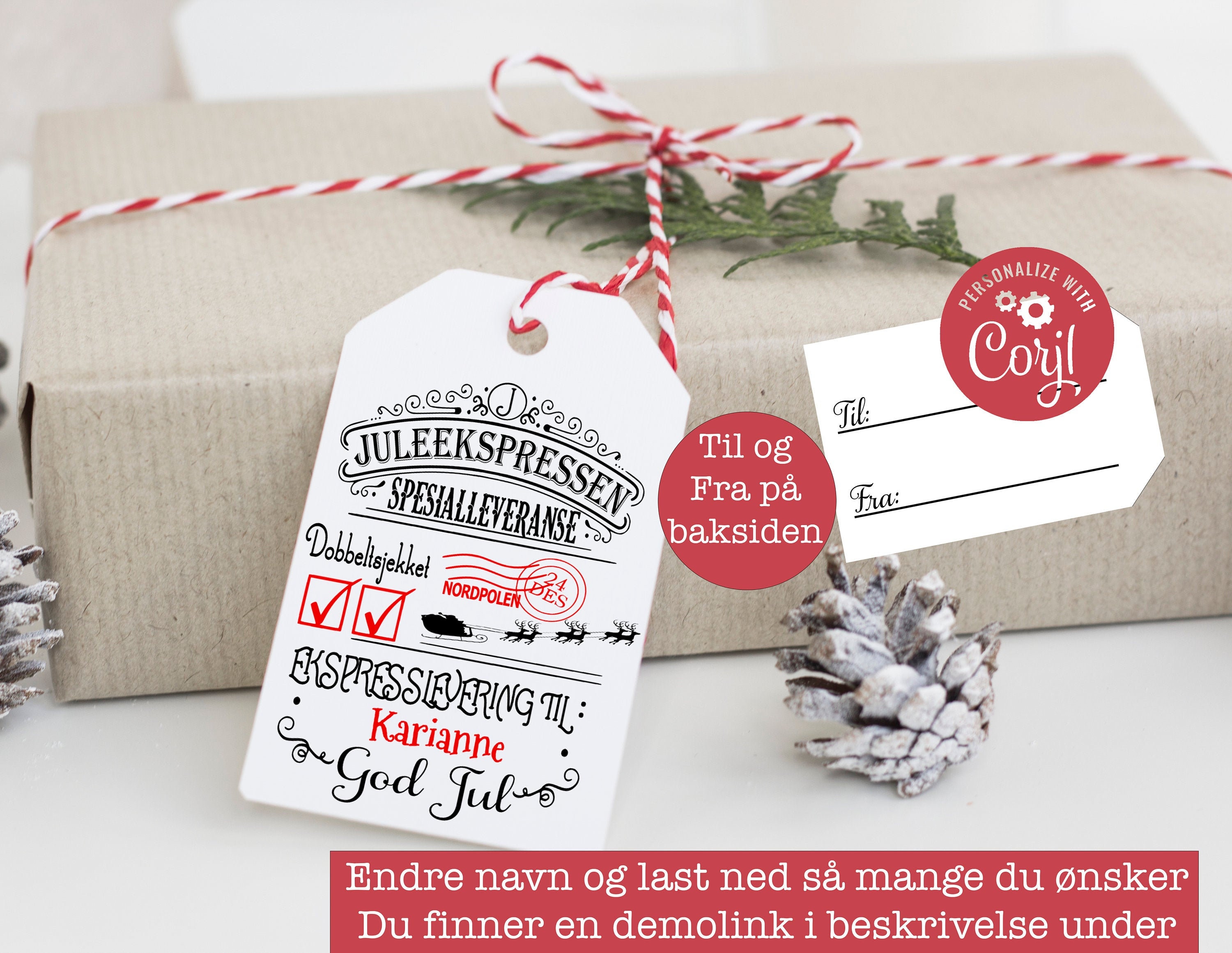 Etiquetas personalizadas una a una especiales para los regalos de Navidad –  Las Individuales® - Soyde