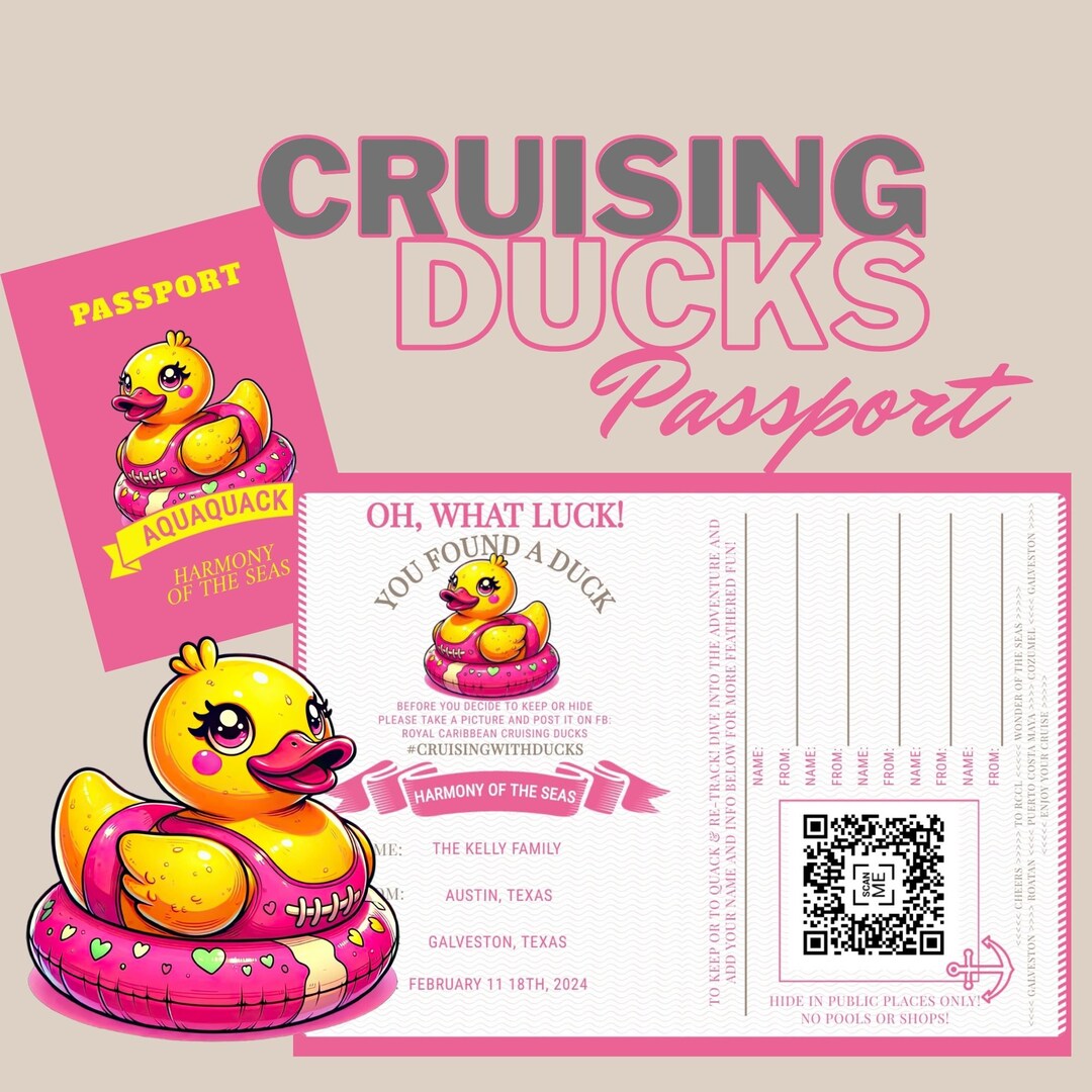 Poolside Majesty Duck Tag - Printable Queen Duck With Pool Ring ...