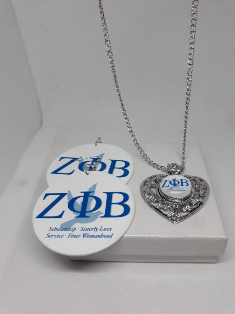 Zeta Phi Beta Necklace Set