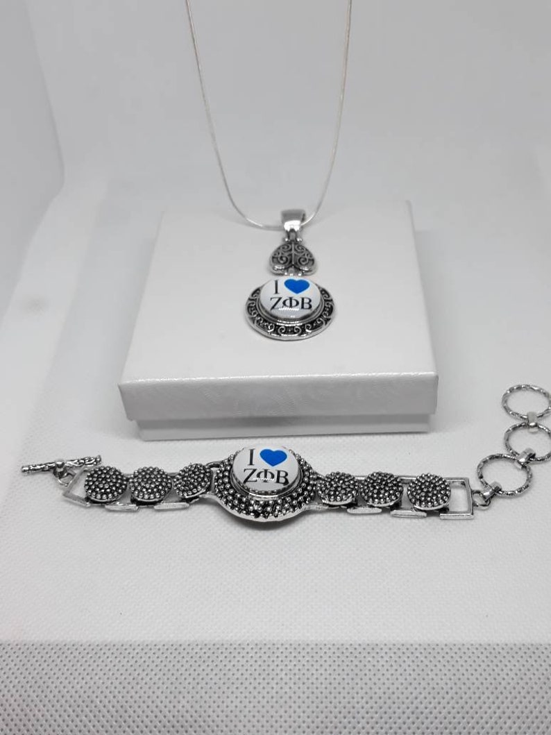 Zeta Phi Beta Necklace Set