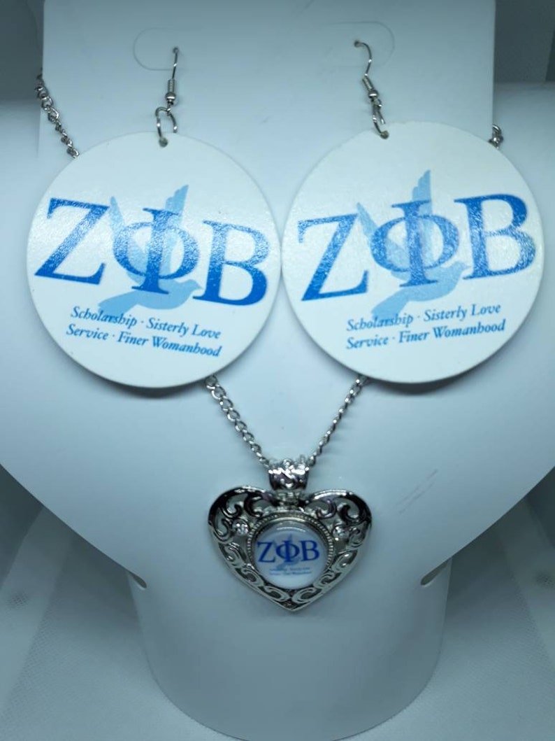 Zeta Phi Beta Necklace Set