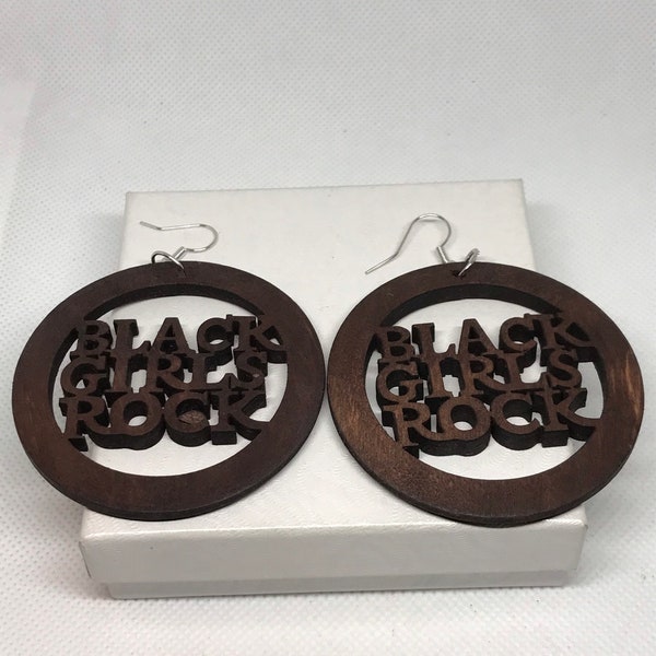 Black Girls Rock Earrings.