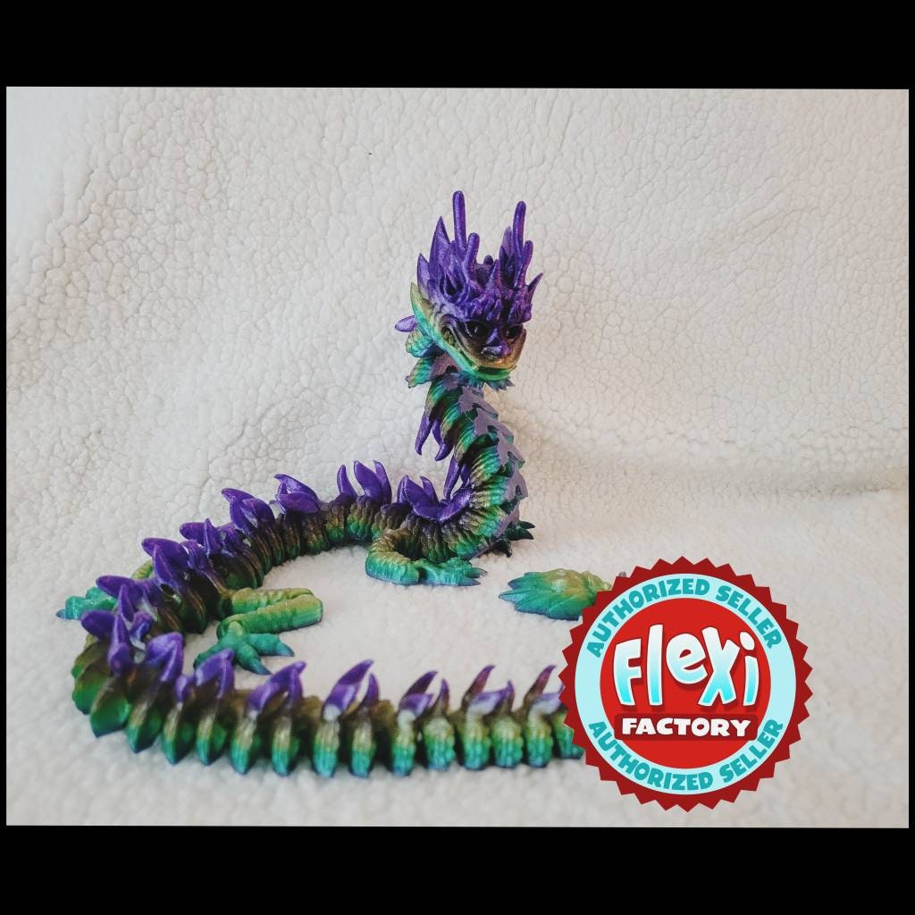 3D Printed Flexi Imperial Dragon - Etsy
