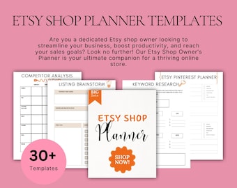Etsy Shop Planner Templates