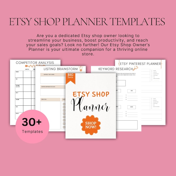 Etsy Shop Planner Templates