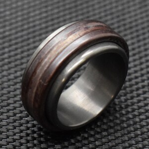 Tungsten Copper Ring on Zirconium Ring | Wedding Ring, Engagement Ring, Modern Jewelry, Statement Ring, Unique Gifts, Unisex MetonRings
