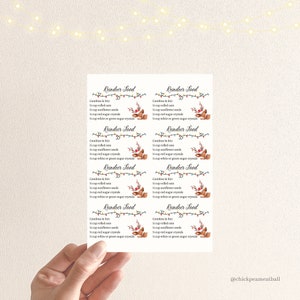Reindeer Food Printable - Magic Sprinkle Recipe for Santa's Helpers!