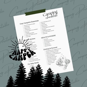 Camping Checklist Printable