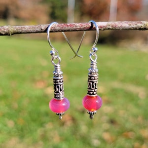 Lampwork Glass Bead Earrings