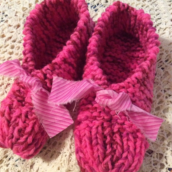Woman’s knit slippers