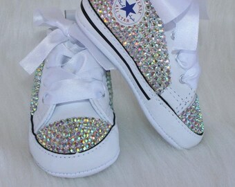 blinged out baby converse