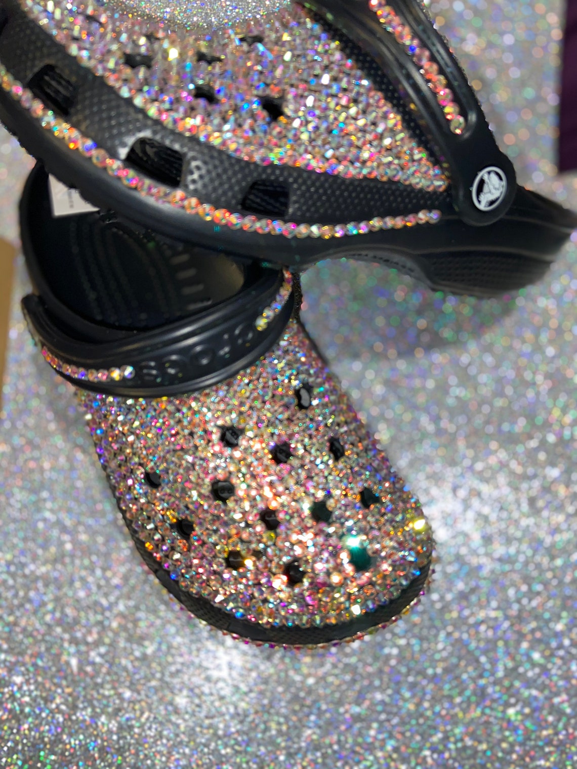 Bling Custom Rhinestone Crocs Adults Birthday Wedding | Etsy