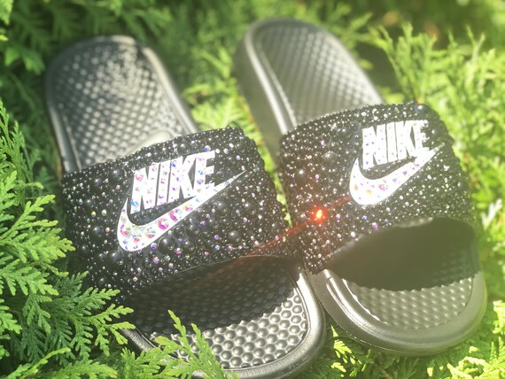 nike bling slides