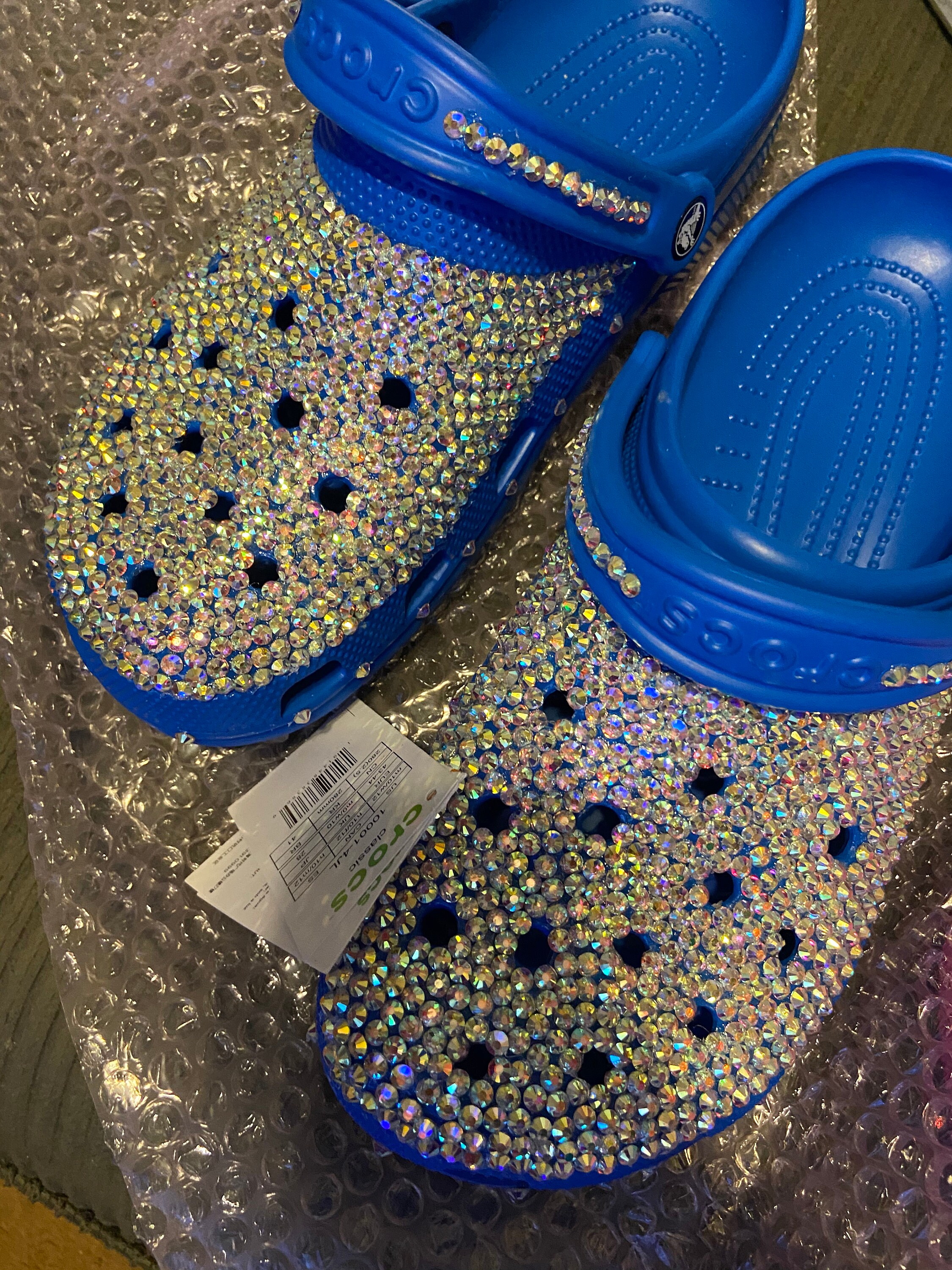 Bling Custom Rhinestone Crocs Adults Birthday Wedding Etsy