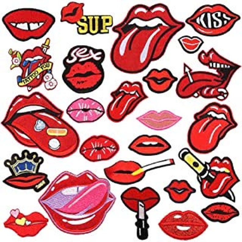 Camouflage jacket with lipsarmy fatiguecamolip patchesfree Etsy