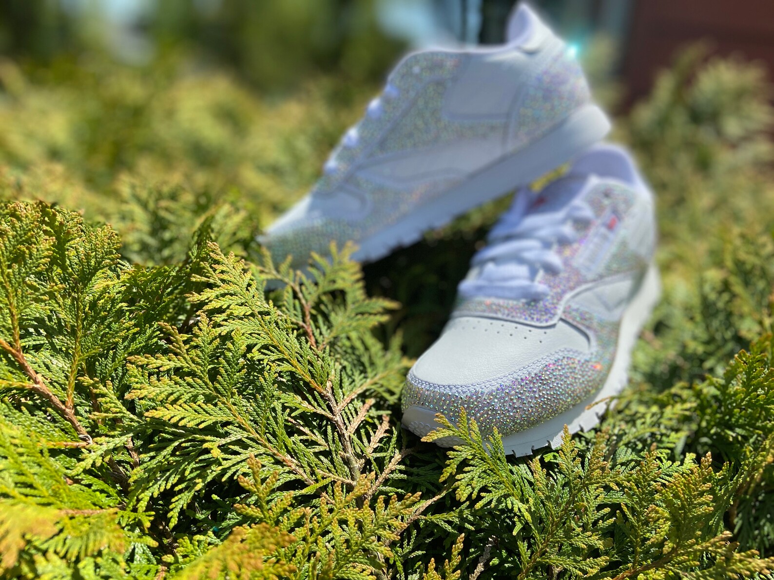 reebok rhinestone sneakers