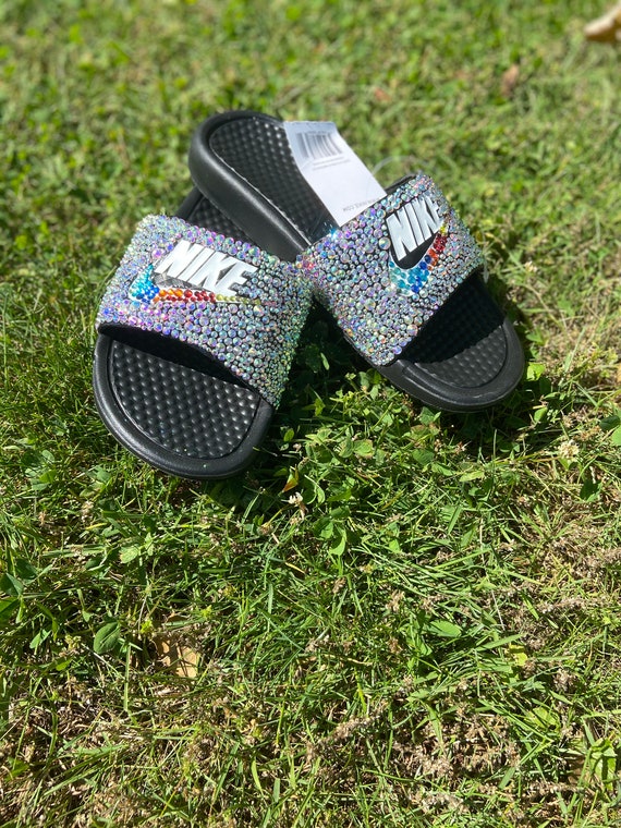 bling out nike slides