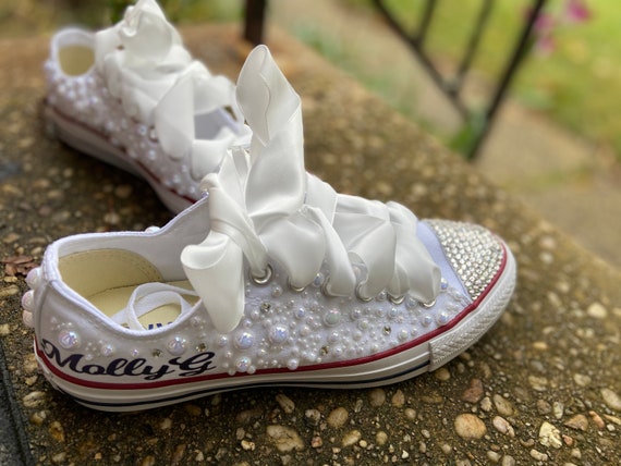 Custom converse bling hot sale