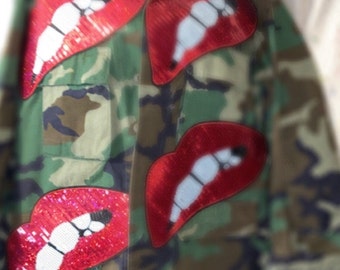 army fatigue puffer jacket