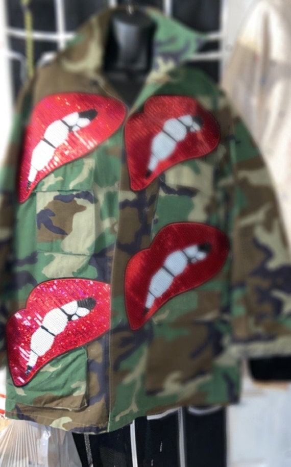 plus size army fatigue jacket