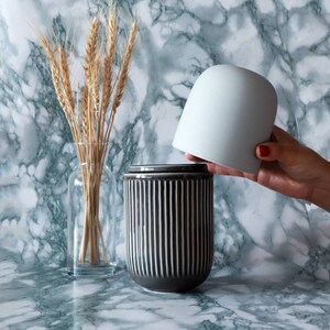 Pot et vase capsule gris - Céramique faite à la main