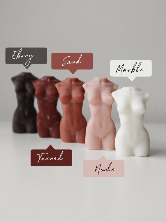 Set of 20 Wholesale Candle COLORED Candle, Torso Candle, Body