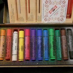Koh I Noor Extra Soft Pastels, Set of 12 in Box, Used