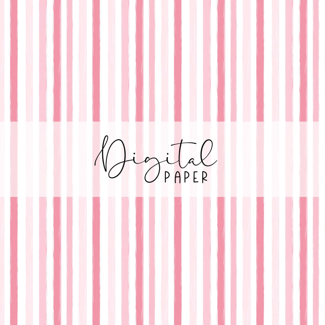 Pink Stripes Pattern Digital Paper | Baby Pattern for Nursery for Wall ...
