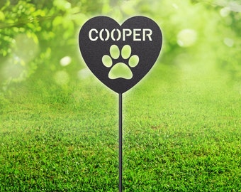 Metal Pet Memorial Stake | Metal Garden Stake | Cat Memorial | Dog Memorial | Metal Garden Stake