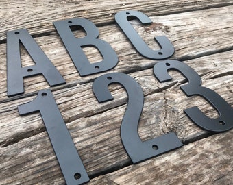 Metall Buchstaben und Zahlen | Stahlzahlen | Stahlbuchstaben | Adresszahlen