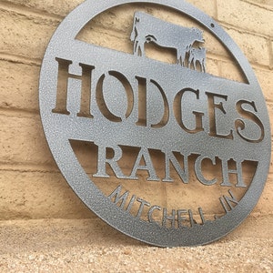 Hanging Farm Sign | Personalized Farm Sign | Custom Metal Farm Sign | Wedding Gift