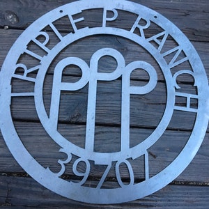 Metal Ranch Sign | Personalized Farm Sign | Custom Metal Farm Sign | Wedding Gift