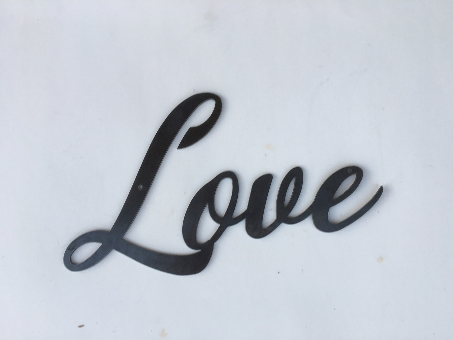 Love Metal Sign Love Sign Metal Wall Art Family Room Etsy