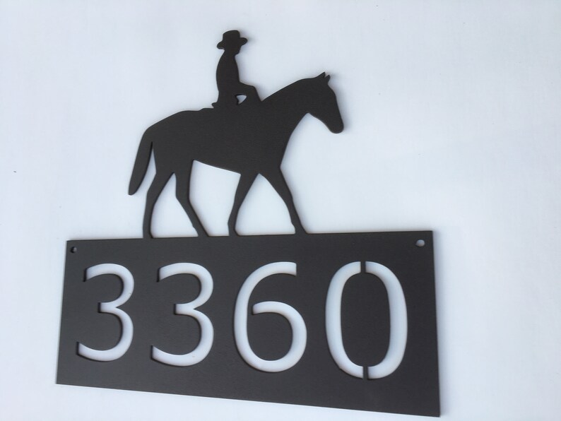 Horse Address Sign Metal Address Sign Horse Address Sign Etsy