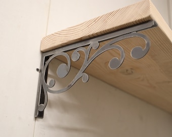 Soportes de estante de metal / Soportes de estante de servicio pesado industrial / Soporte de estante de hierro de granja / Juego de dos