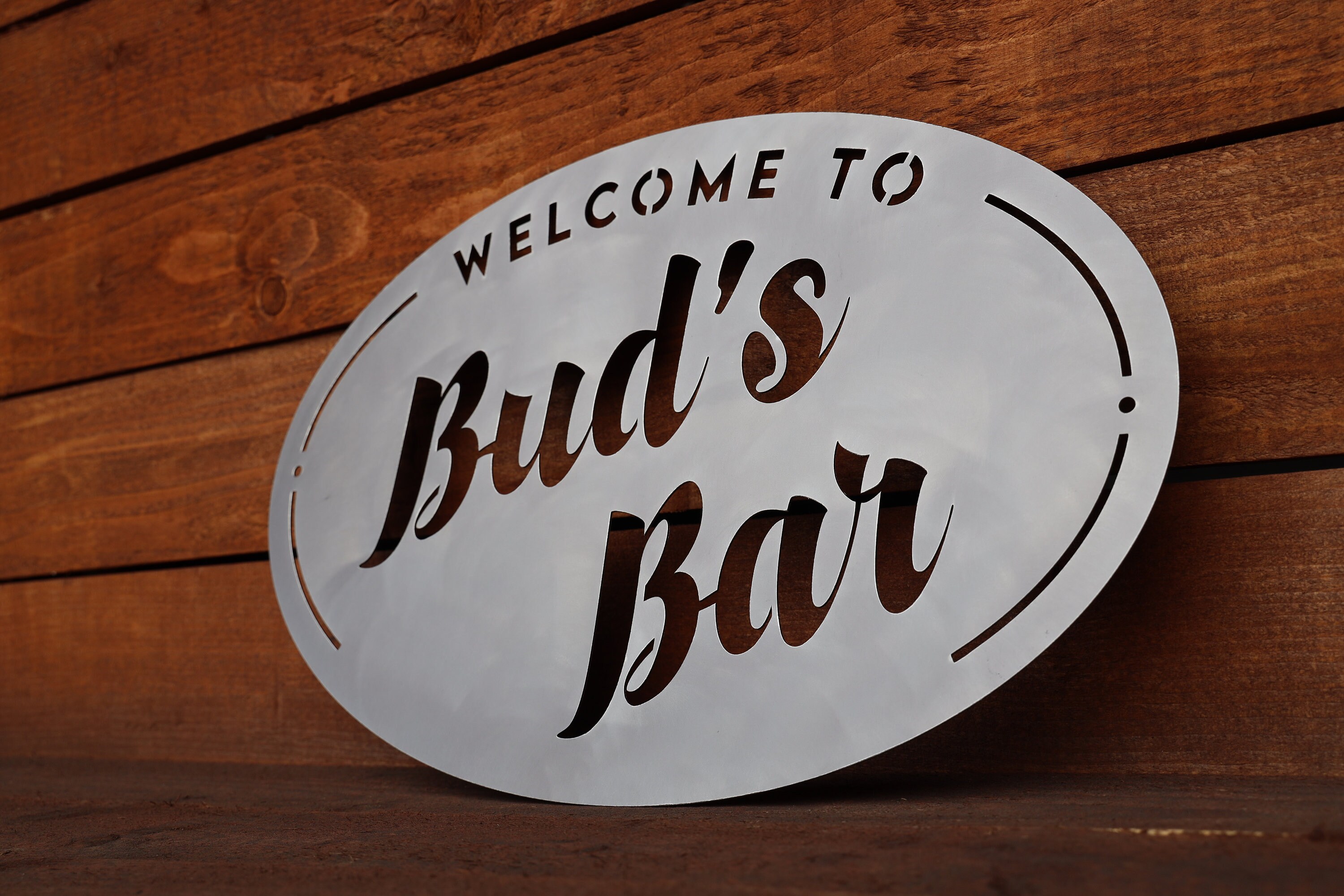 Custom Metal Bar Sign - Home Bar Sign - Family Bar and Grill Sign ...