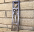 Metal Address Sign | Vertical Address Sign | Metal Address Plaque | Number Sign | Outdoor Sign | House Number Sign