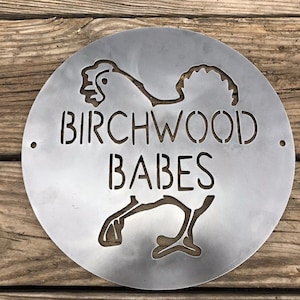 Custom Hen House Sign | Hen House Coop Sign | Personalized Metal Chicken Coop Sign
