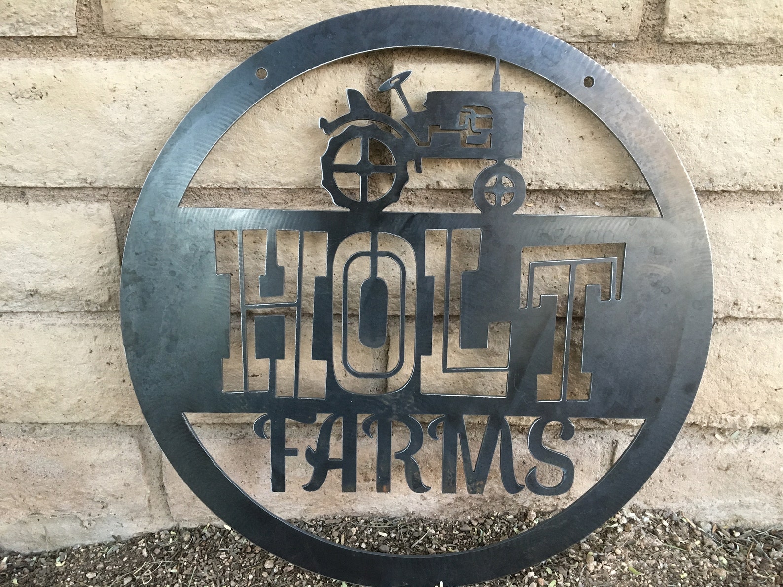 Hanging Farm Sign Personalized Farm Sign Custom Metal Farm Etsy