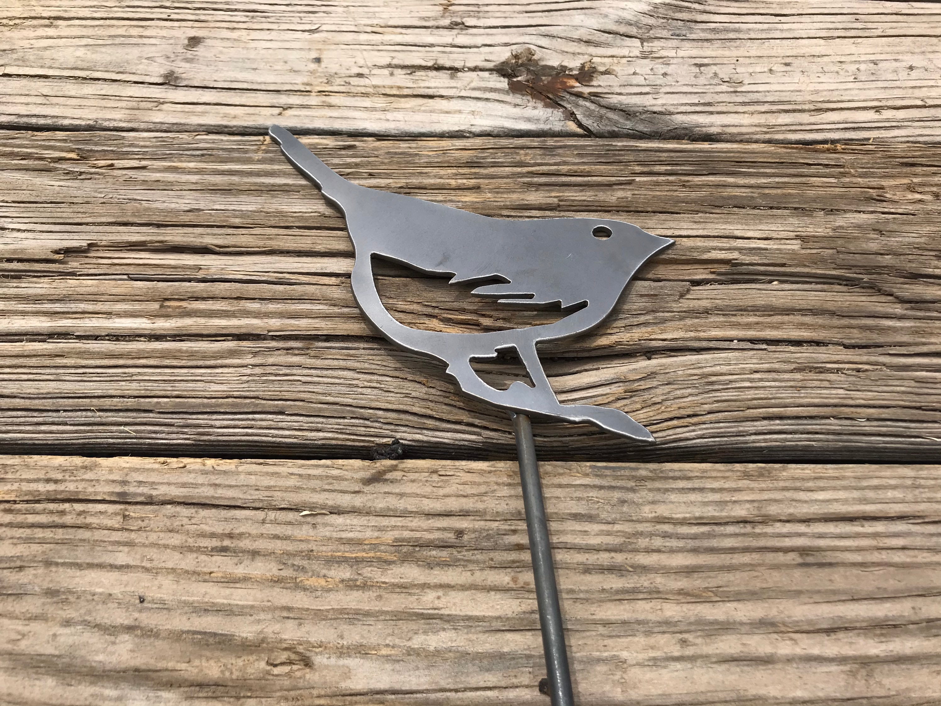 Bird Garden Stake Metal Bird Garden Stake Steel Garden Etsy.de