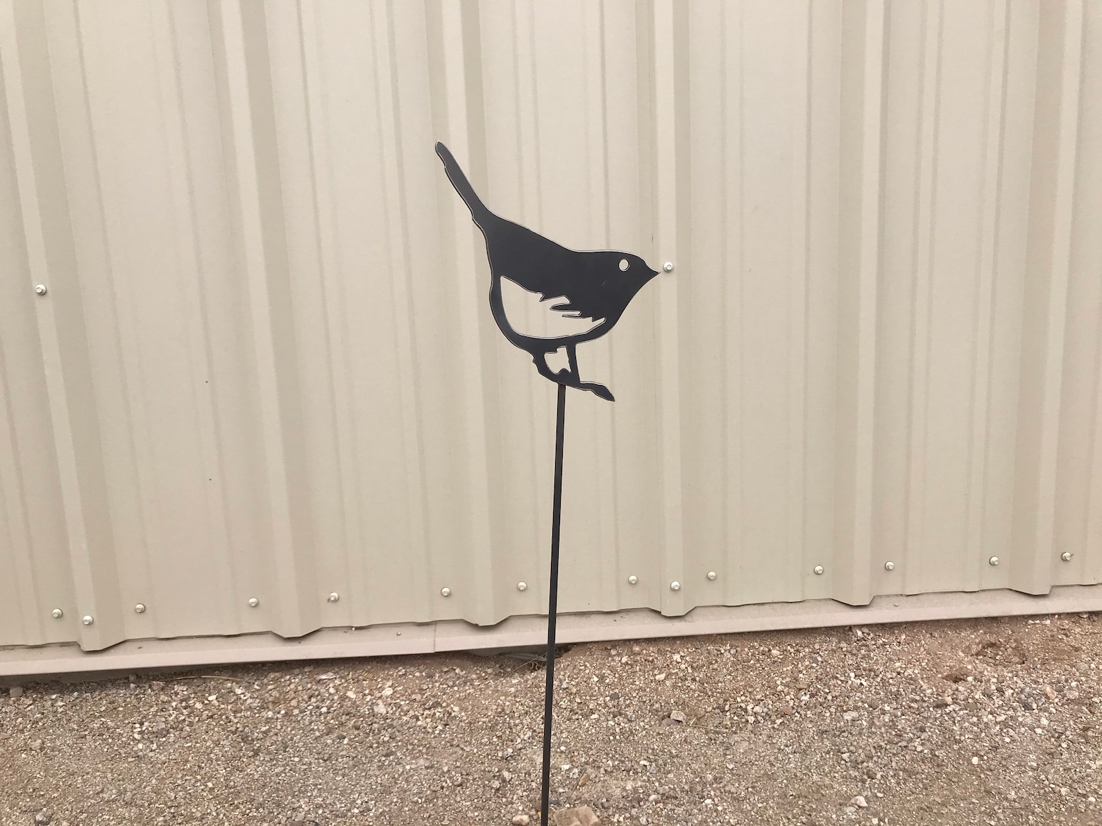 Bird Garden Stake Metal Bird Garden Stake Steel Garden Etsy